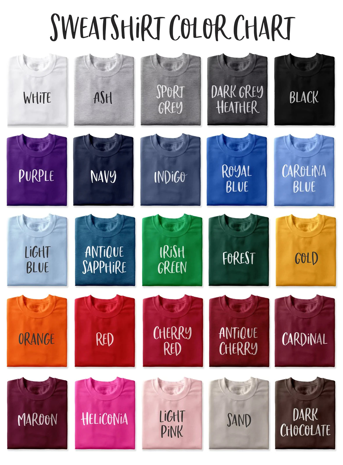 Custom Bold Simple Crew Sweatshirts