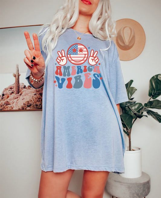 *America Vibes T-Shirt or Crew Sweatshirt