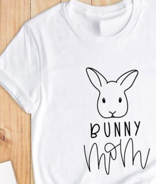 Bunny Mom T-Shirt or Crew Sweatshirt
