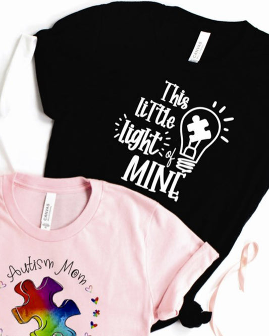 This Little Light Of Mine Autism T-Shirt or Crew Sweatshirt