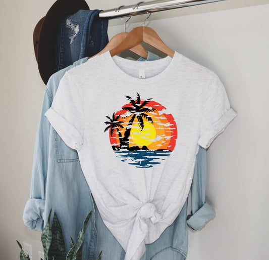 Beach Sunset T-Shirt or Crew Sweatshirt