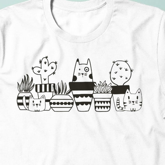 Cats & Cacti T-Shirt or Crew Sweatshirt