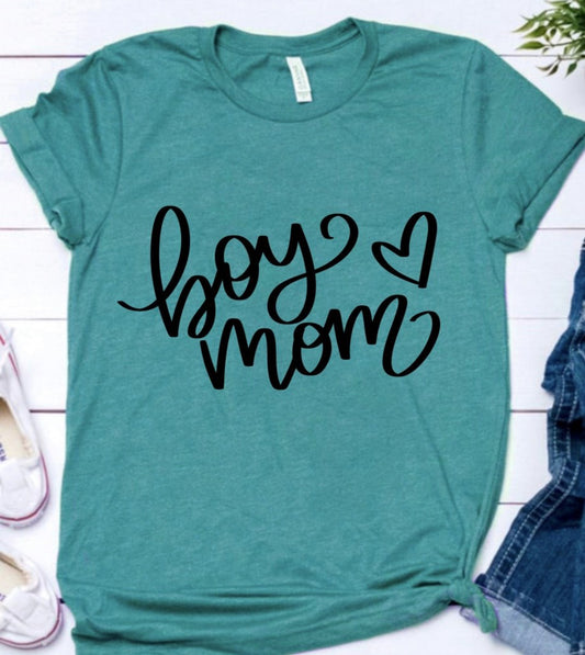 Boy Mom T-Shirt or Crew Sweatshirt
