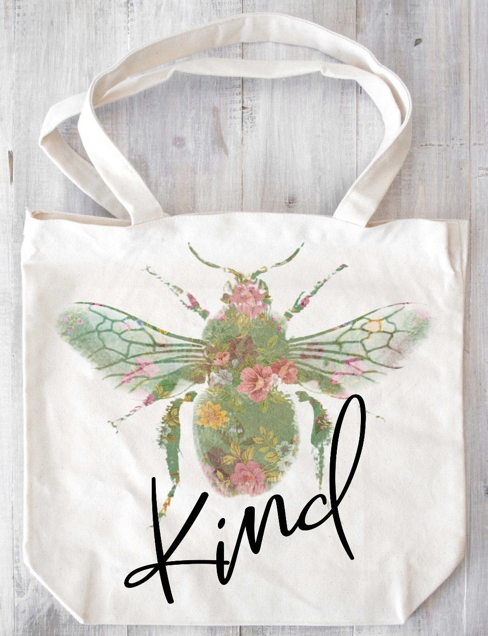 Bee Kind Canvas Bag