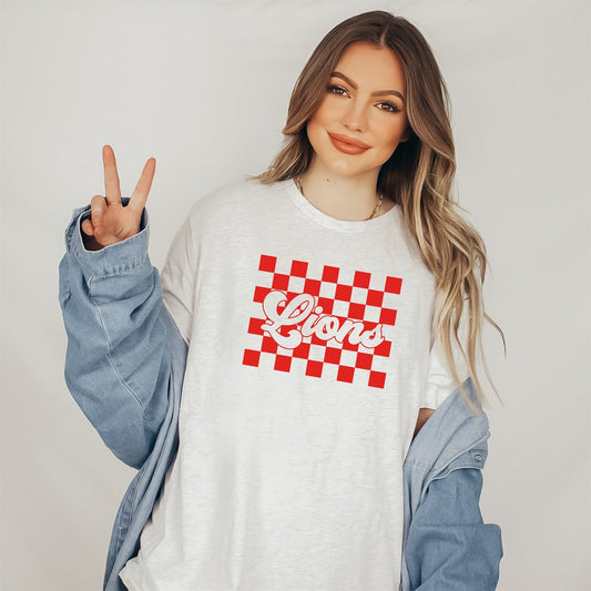 Checkered Custom Team Name Tee