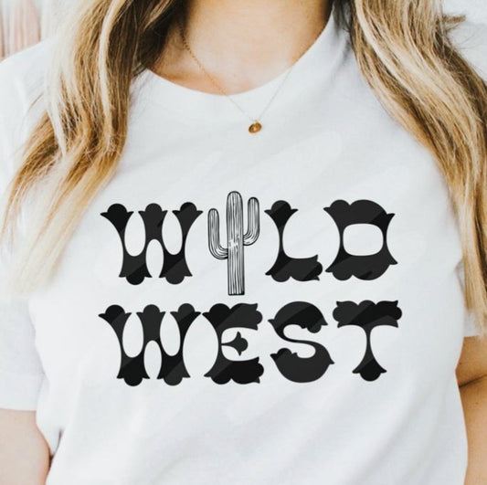 Wild West With Cactus Tee