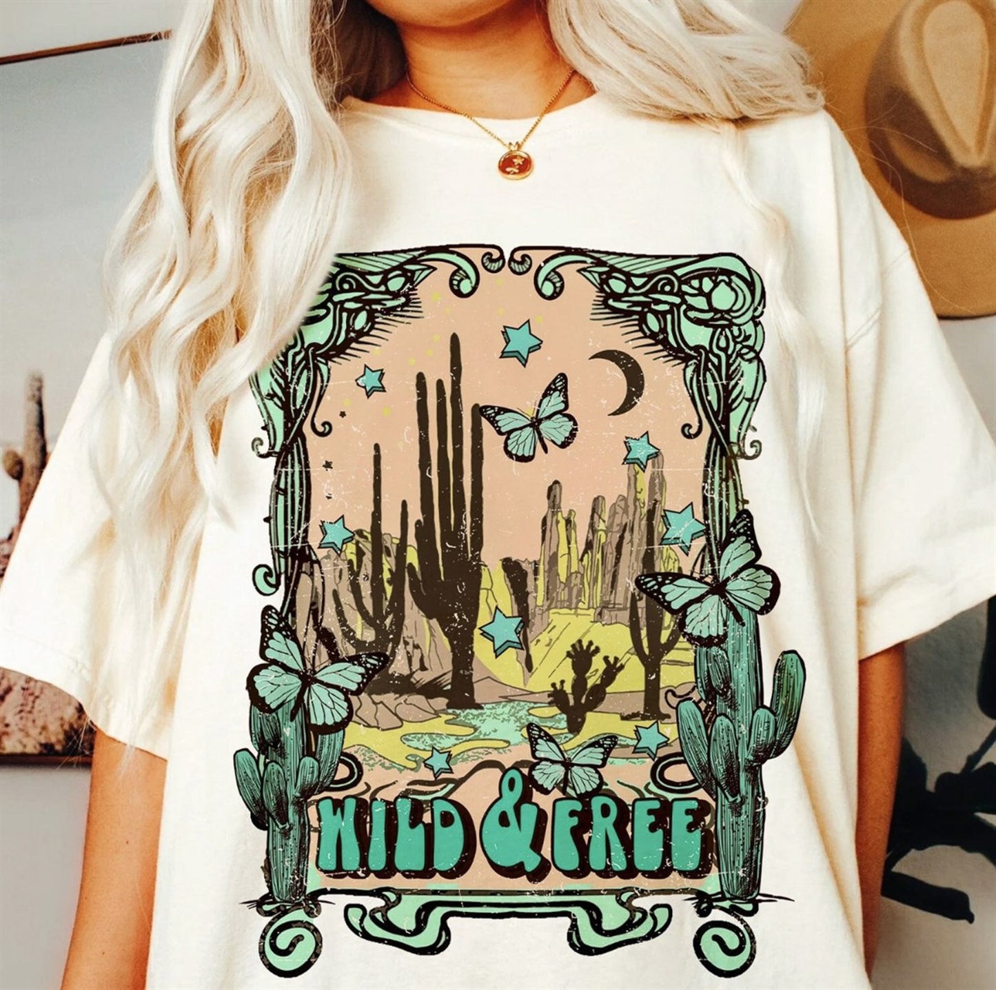 Wild & Free Desert T-Shirt or Crew Sweatshirt