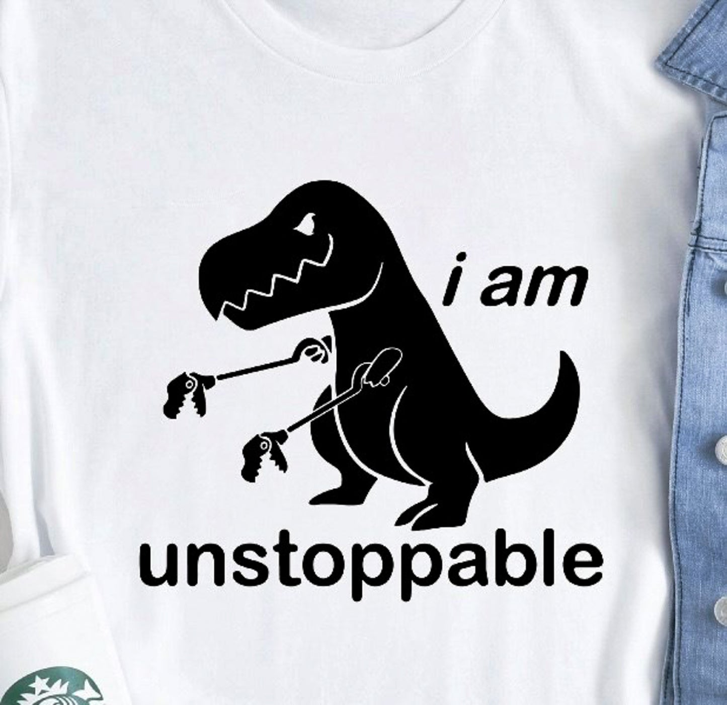 I Am Unstoppable Dinosaur Tee