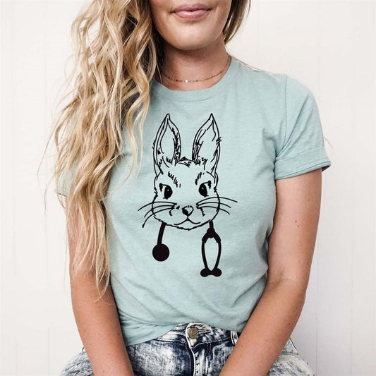 Nurse Bunny With Stethoscope Tee