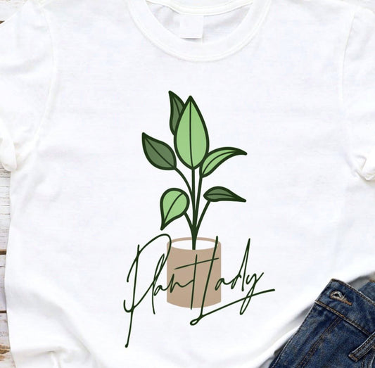 Plant Lady T-Shirt or Crew Sweatshirt