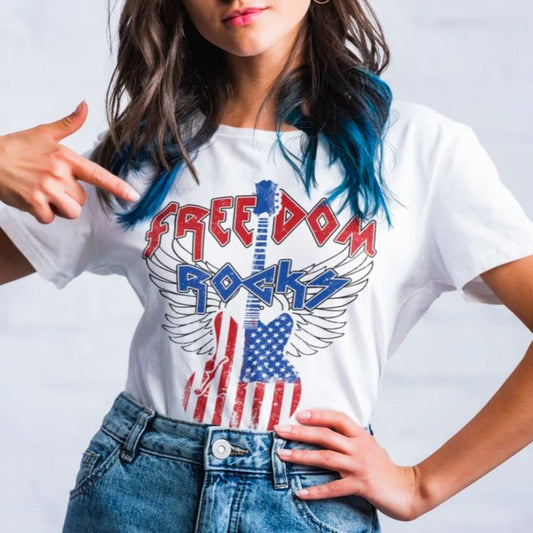 Freedom Rocks Vintage T-Shirt or Crew Sweatshirt