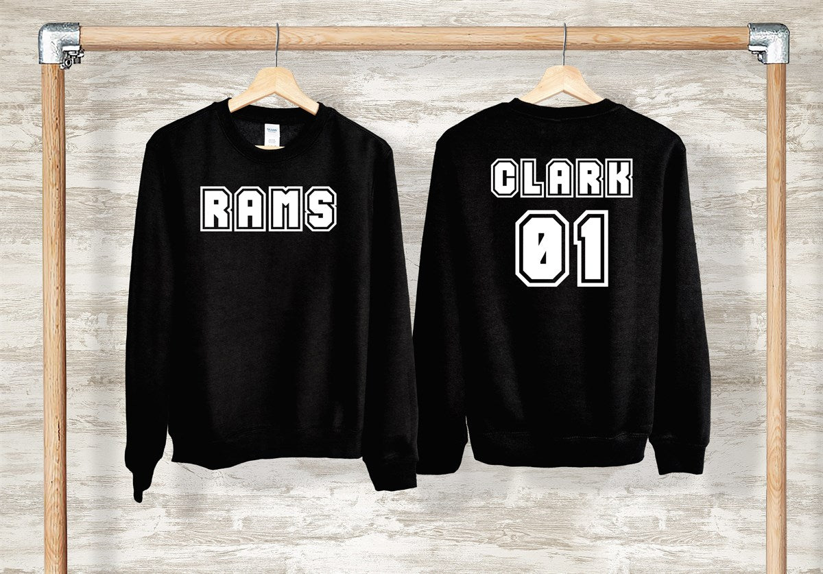Personalized Front/Back Crew Sweatshirts