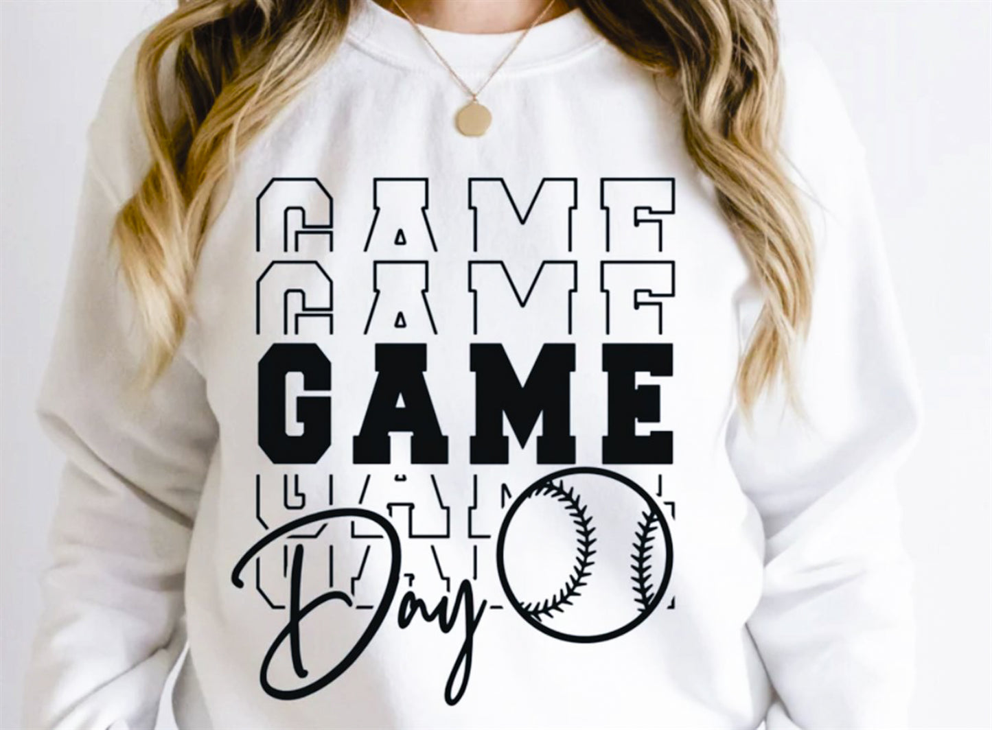Game Day Baseball Crew Sweatshirt