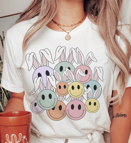 Smileys With Bunny Ears Tee