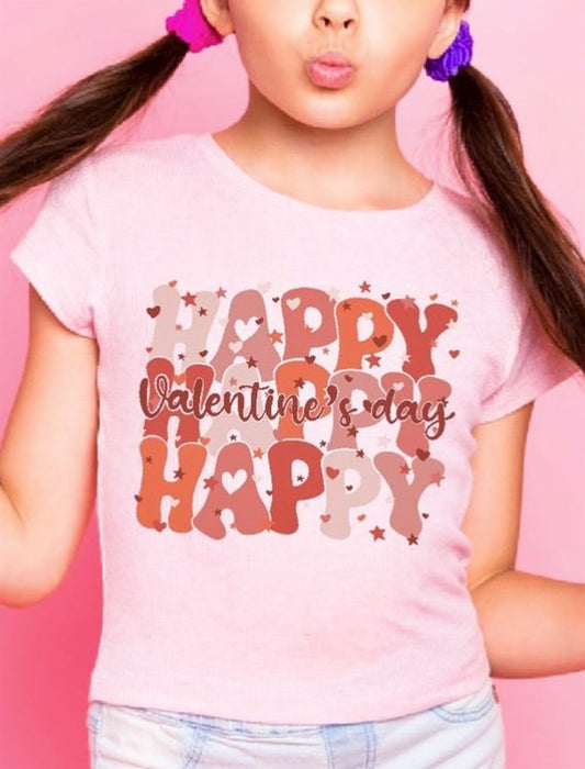 Happy (Stacked) Valentine's Day Tee