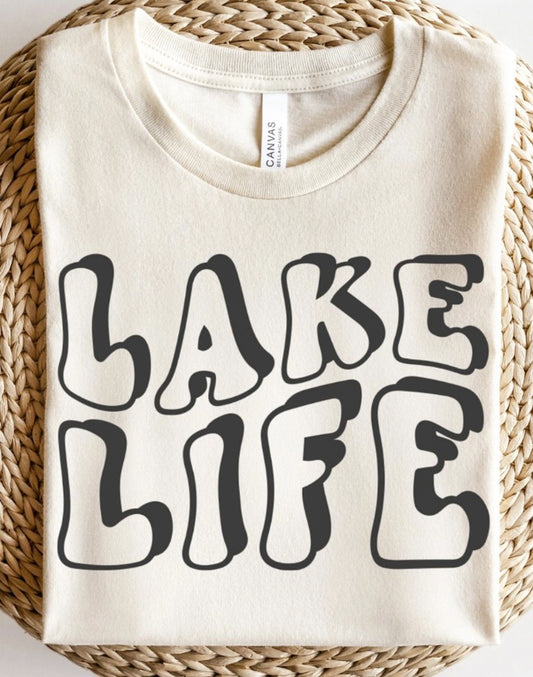Retro Lake Life T-Shirt or Crew Sweatshirt