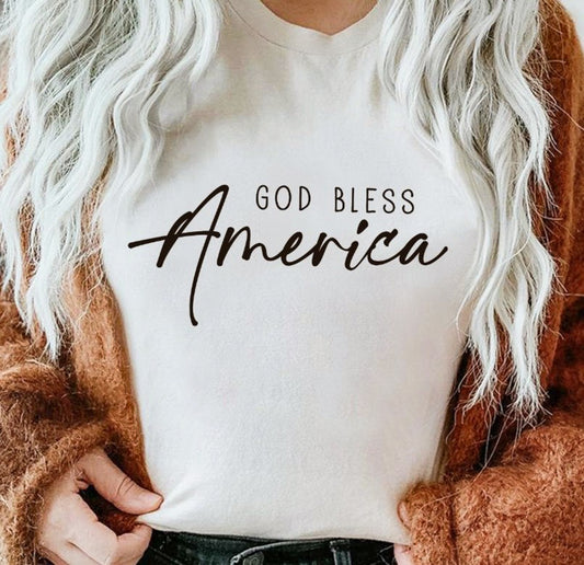 God Bless America T-Shirt or Crew Sweatshirt