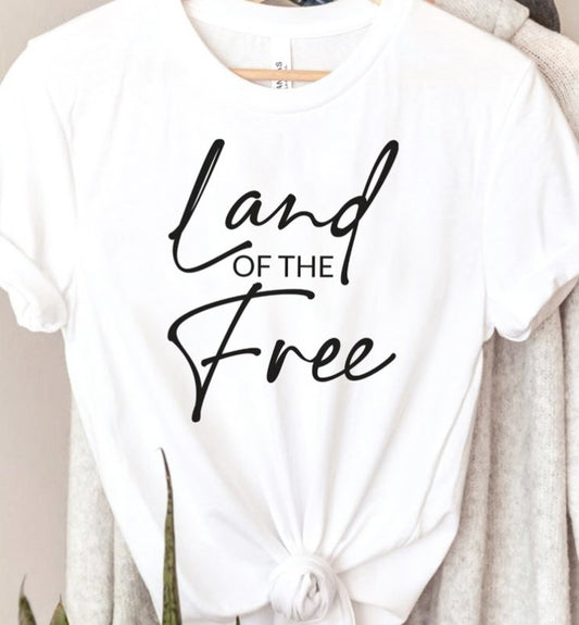 Land Of The Free T-Shirt or Crew Sweatshirt