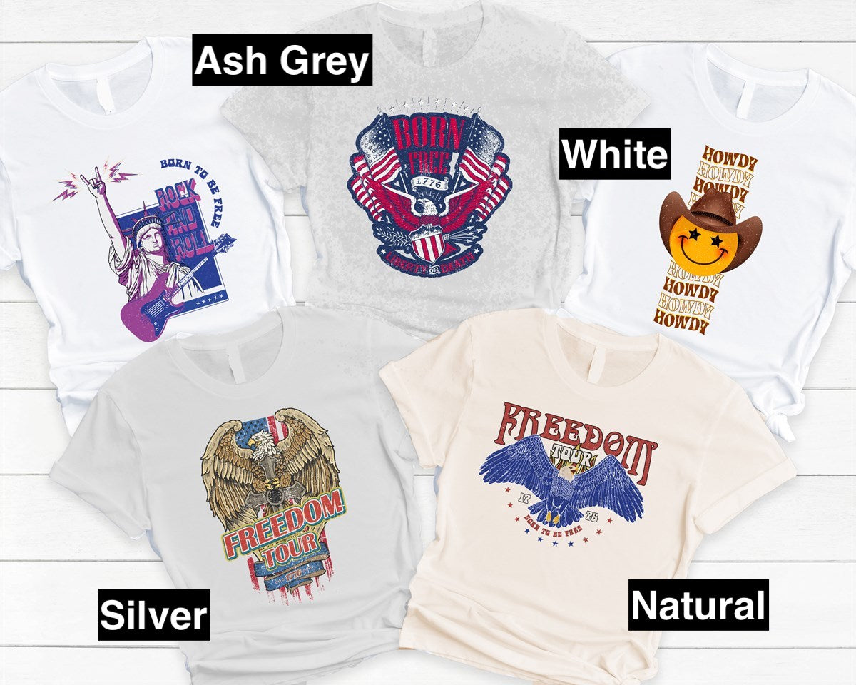 Freedom Tour 1776 With Eagle T-Shirt or Crew Sweatshirt