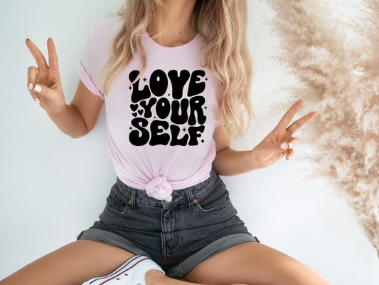 Love Yourself With Hearts Tee