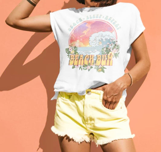 *Beach Bum T-Shirt or Crew Sweatshirt