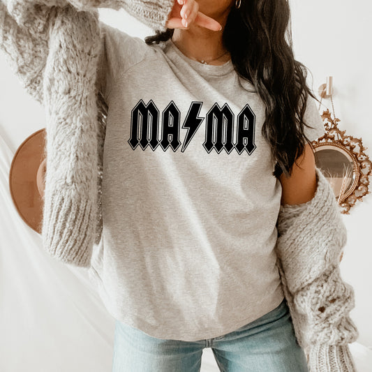 Mama Lightning Bolt T-Shirt or Crew Sweatshirt