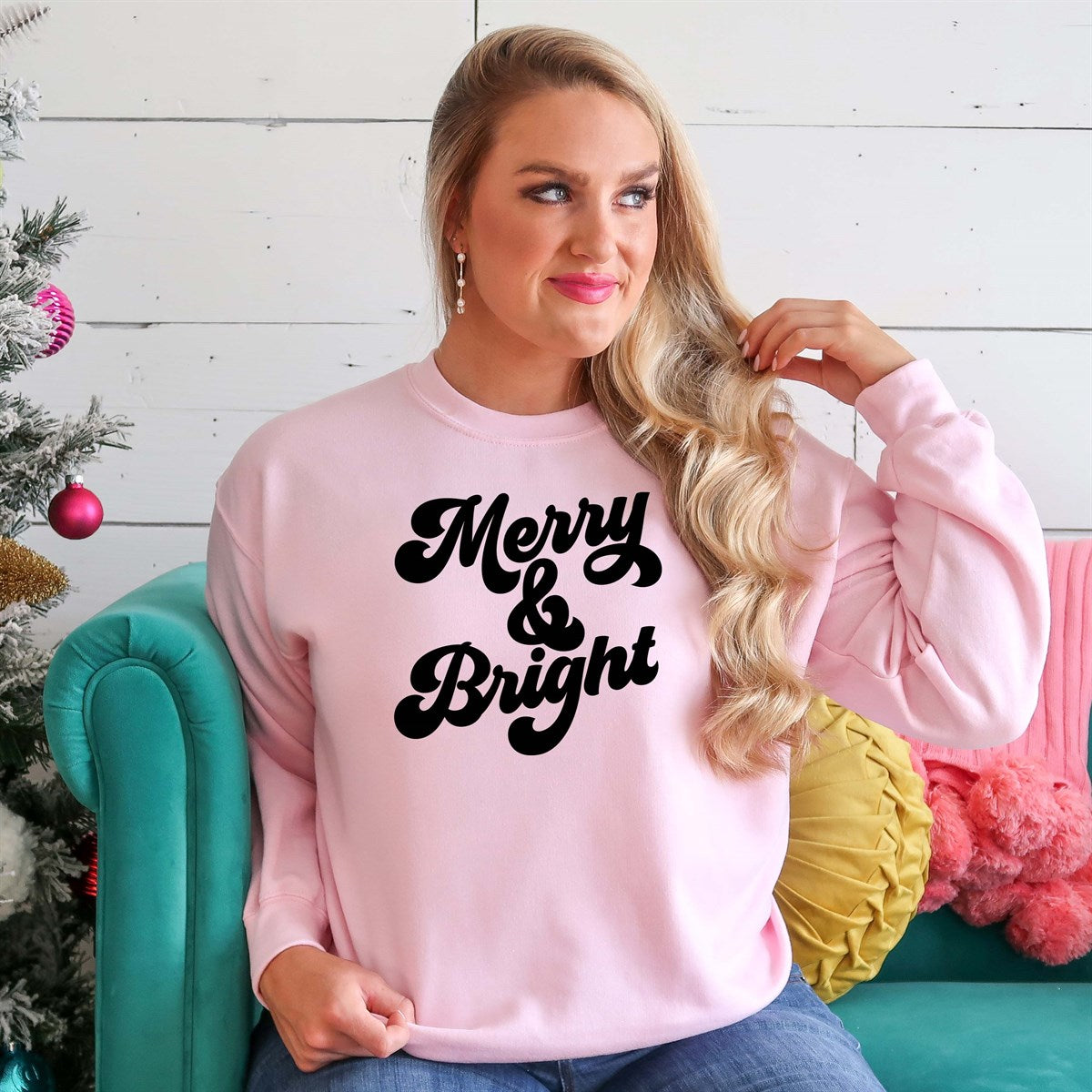 Merry & Bright Crew Sweatshirt