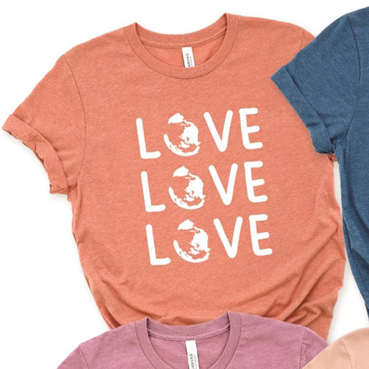 Love Love Love Earth Tee