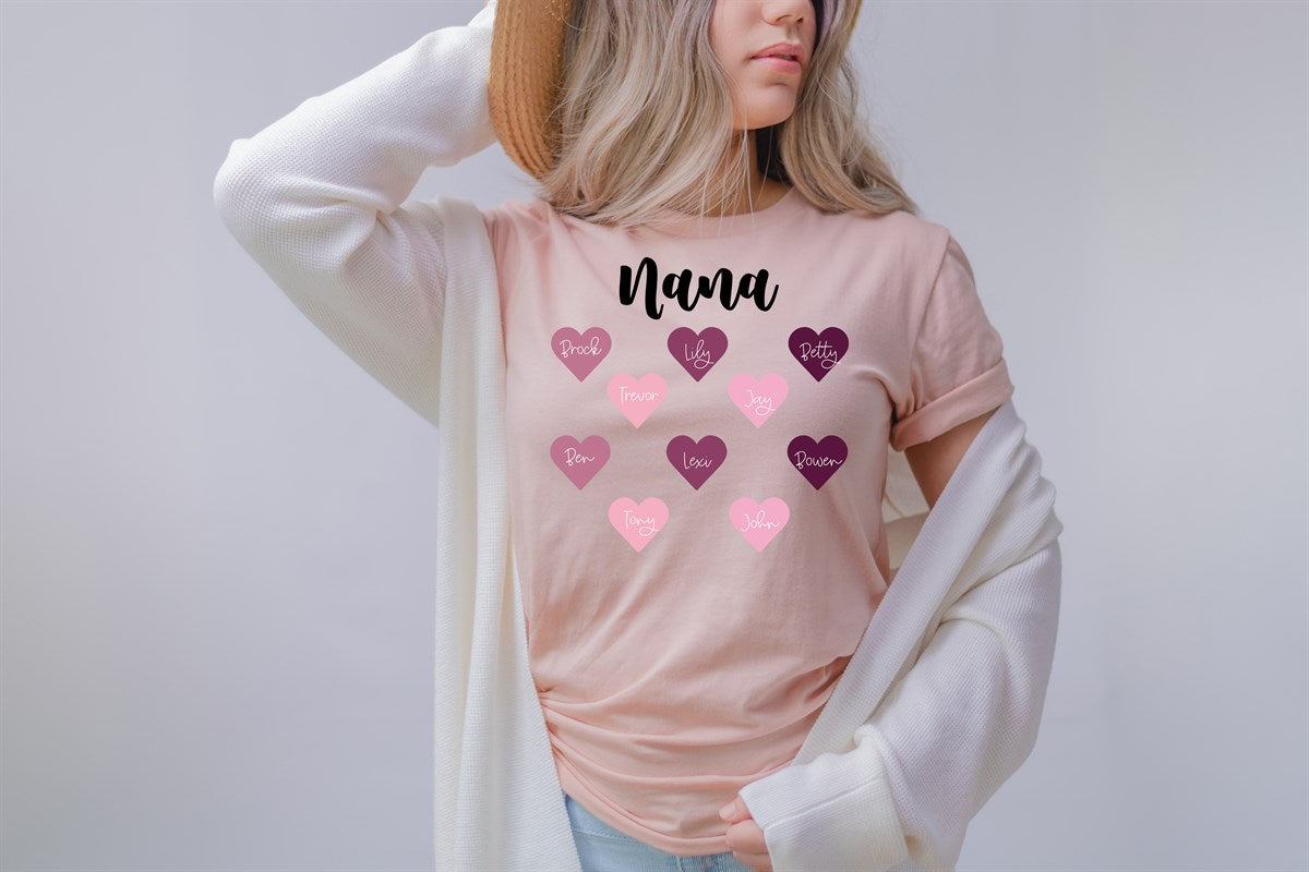 Personalized Mom/Grandma Tees