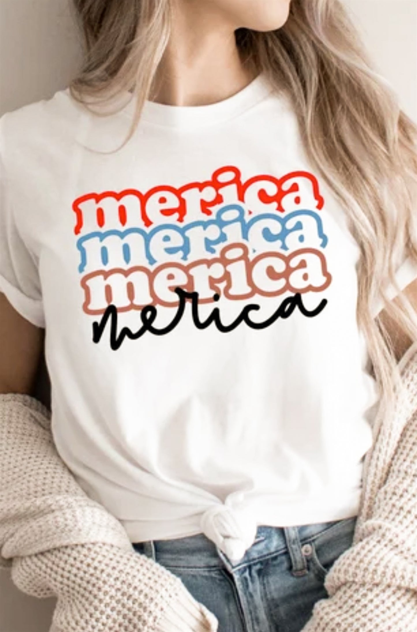 Merica Merica Merica T-Shirt or Crew Sweatshirt