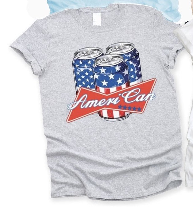 Ameri Can Beer T-Shirt or Crew Sweatshirt