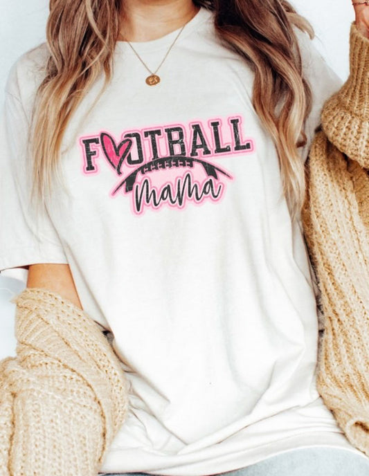 Football Mama T-Shirt or Crew Sweatshirt
