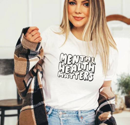 Retro Mental Health Matters Tee