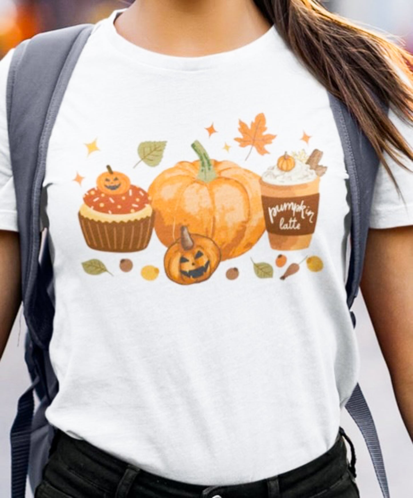 *Pumpkin Latte & Pumpkin Coffee T-Shirt or Crew Sweatshirt
