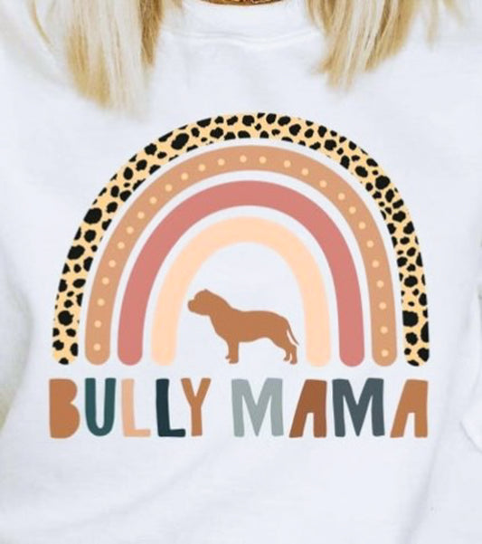 Bully Mama Rainbow T-Shirt or Crew Sweatshirt