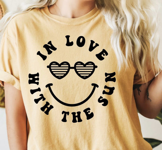 In Love With The Sun T-Shirt or Crew Sweatshirt