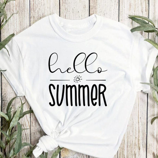 Hello Summer T-Shirt or Crew Sweatshirt