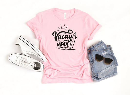 Vacay Mode Surfboard T-Shirt or Crew Sweatshirt