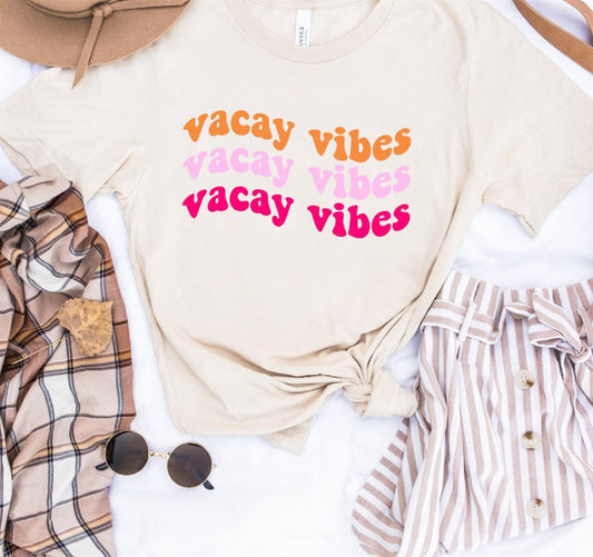Vacay Vibes T-Shirt or Crew Sweatshirt