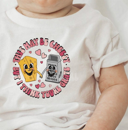 This May Be Cheesy But I Think You're Grate Tee/Bodysut