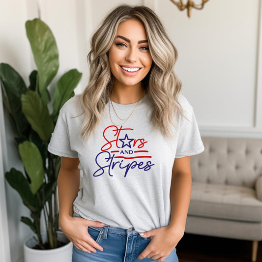 Stars & Stripes T-Shirt or Crew Sweatshirt