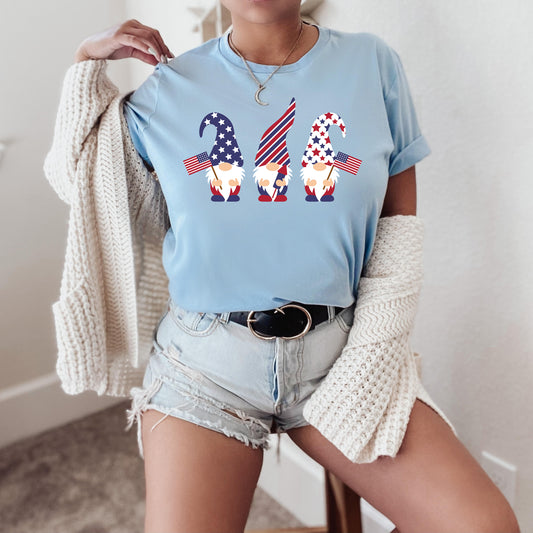 Patriotic Gnomes T-Shirt or Crew Sweatshirt