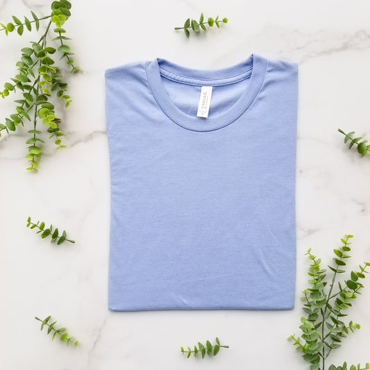 Heather Blue Bella + Canvas Unisex Tee