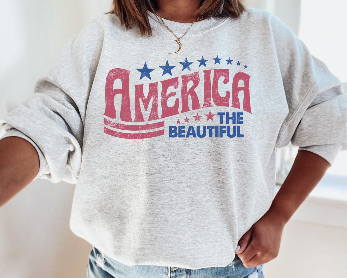America The Beautiful T-Shirt or Crew Sweatshirt