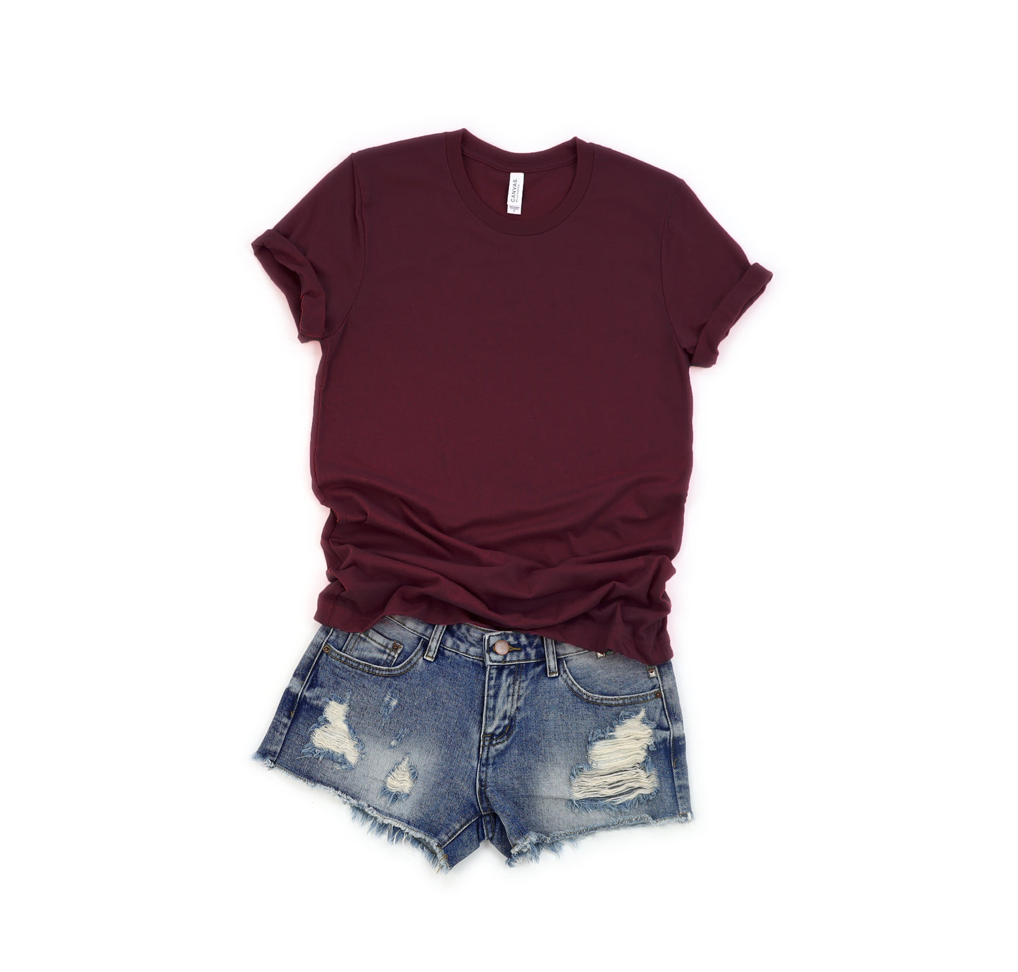 Maroon Bella + Canvas Unisex Tee