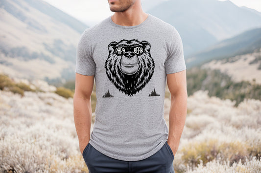 Papa Bear T-Shirt or Crew Sweatshirt