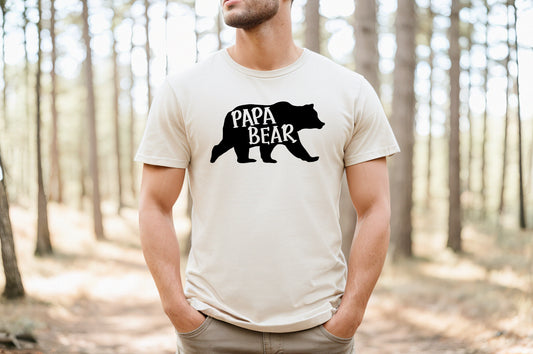 Papa Bear T-Shirt or Crew Sweatshirt