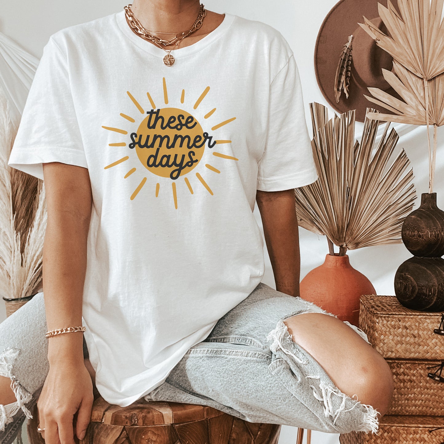 These Summer Days In A Sun T-Shirt or Crew Sweatshirt