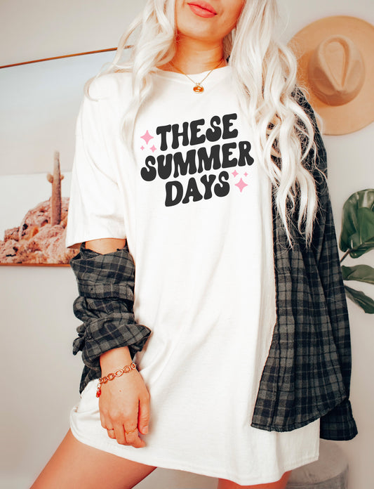 These Summer Days Retro T-Shirt or Crew Sweatshirt