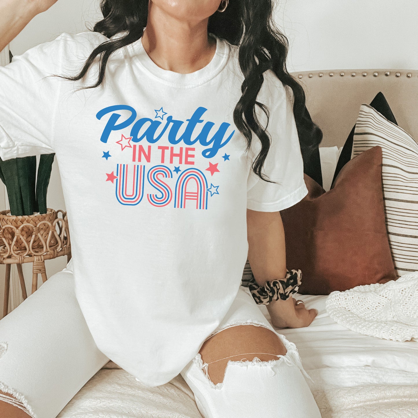 Party In The USA T-Shirt or Crew Sweatshirt